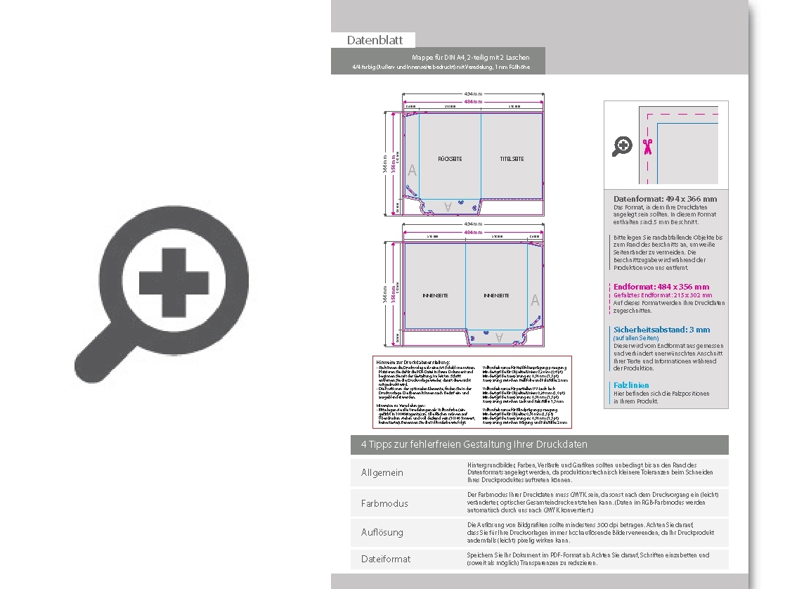 Product Bild mappe_f__r_din_a4__2-teilig_mit_2_laschen__4_4_farbig_(au__en-_und_innenseite_bedruckt)__mit_softfeel-folie_kaschiert