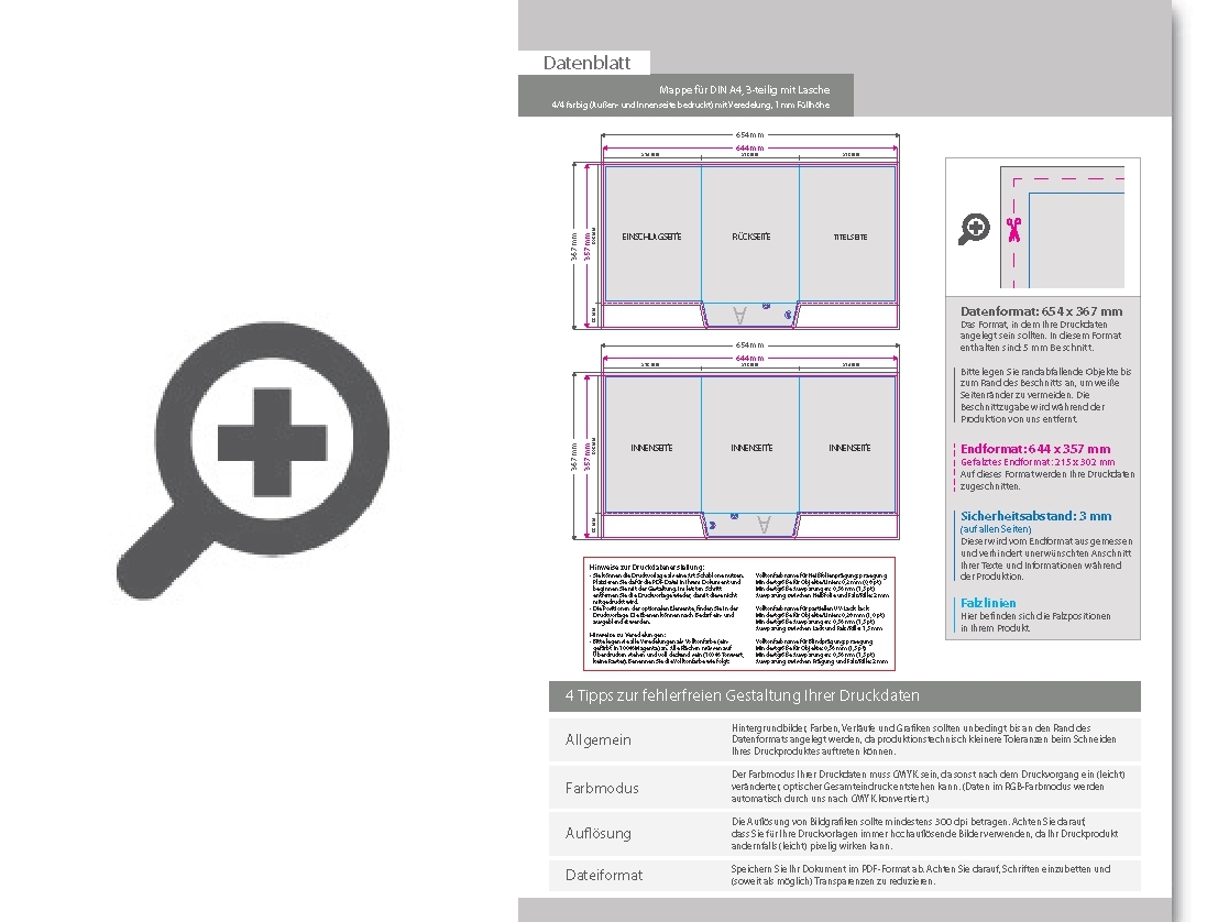 Product Bild mappe_f__r_din_a4__3-teilig_mit_lasche__4_4_farbig_(au__en-_und_innenseite_bedruckt)__mit_partieller_uv-lack-veredelung